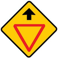 give way sign ahead
