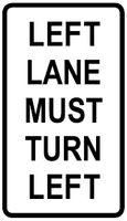 Left Lane Turn Left