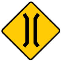 narrow bridge ahead