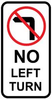 No Left Turn