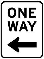 One Way Traffic Sign