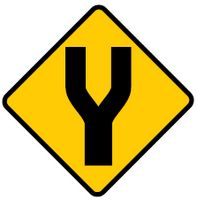 road divides ahead