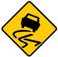 road is slippery when web