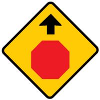 stop sign ahead